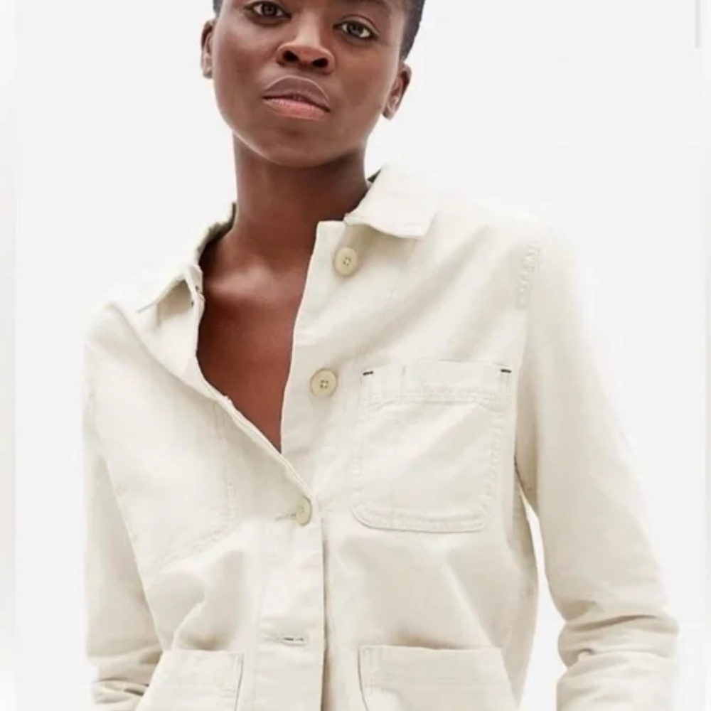 NWOT Everlane Chore Jacket in Bone/Ivory (XS)